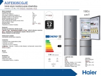 Lednice Haier A3FE835CGJE produktová karta